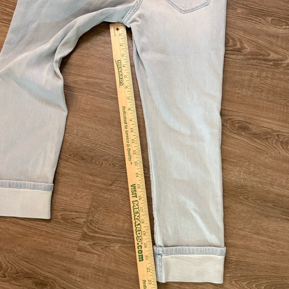 J Jill Jeans Womens Sz 4 Blue Light Wash Denim High Rise Cropped Stretch Preppy‍ - Picture 6 of 10